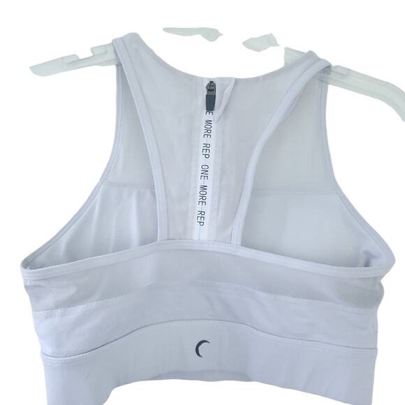 Zyia Active All Star "One More Rep" Sports Bra White/Light Gray Medium (34A-36C) - Picture 7 of 7